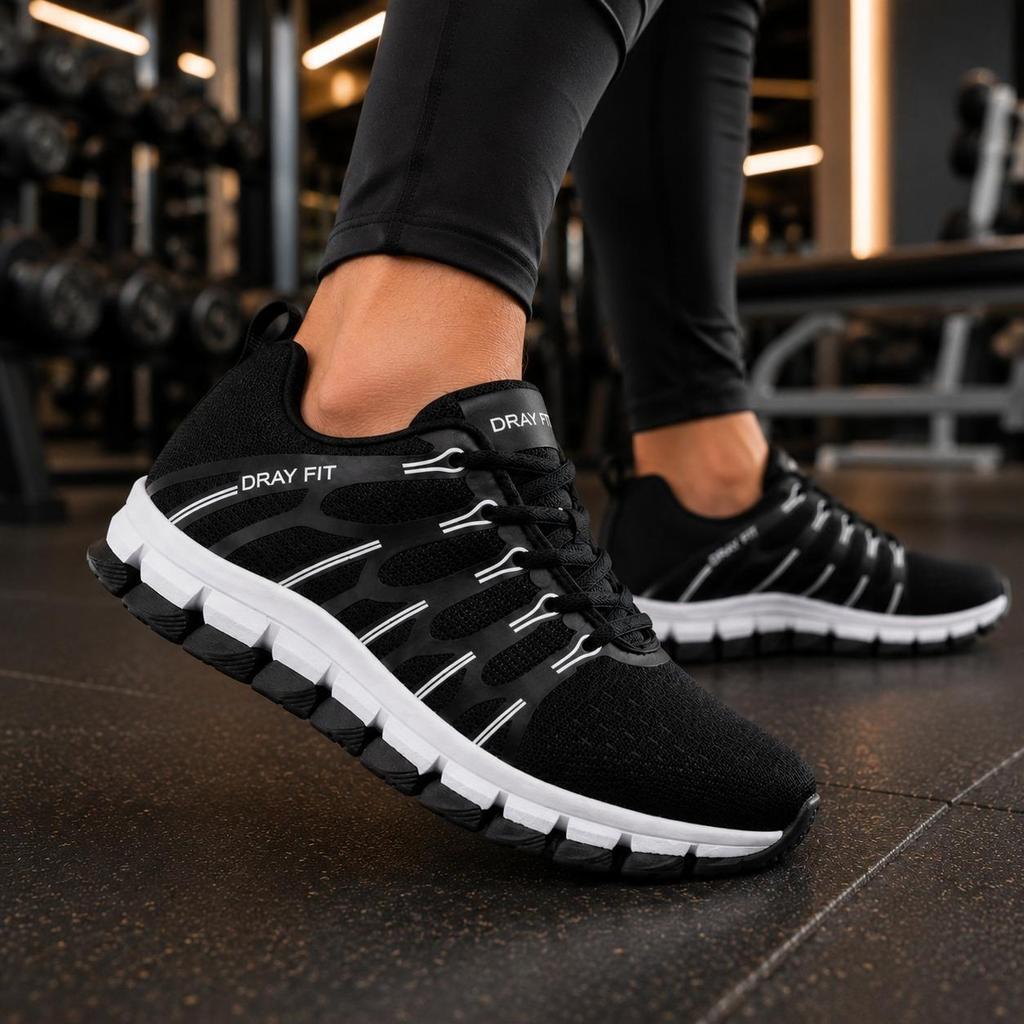 Tênis Esportivo Masculino Feminino Leve Confortável Respirável Academia Caminhada Corrida Casual Trabalho Antiderrapante