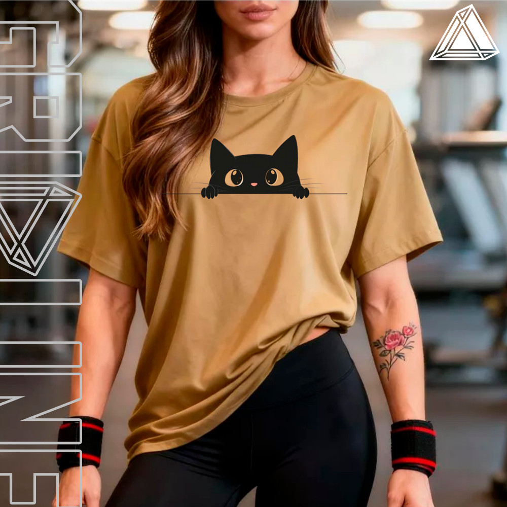 Camisetão Blusa Oversized Gym T-shirt feminina 100% algodão estampada Academia Casual