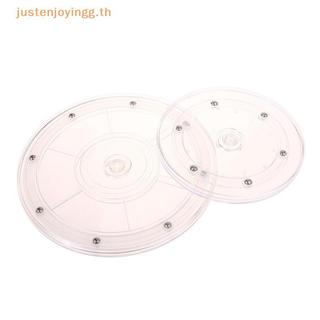 { JJTH } Plataforma Giratória De Acrílico Transparente 360 Suporte De Exibição Giratório Base Redonda Decoração De Joias