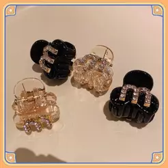 Mini Grampos De Cabelo Perfumados De Strass , Grampo Lateral Coreano Francês , Brilhantes Do Alfabeto