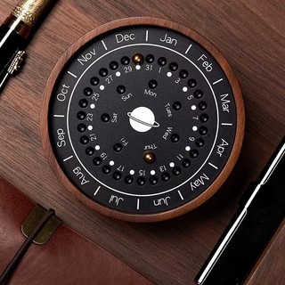 Relógio de Sol com Calendário Perpétuo, Ornamento Criativo para Mesa de Escritório, Decoração de Mesa de Escritório, Pre