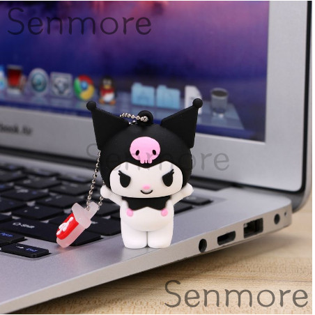 Pendrive USB 2TB 1TB 128GB Desenho Animado Ku Luomi Pingente De Material De Silicone 64GB 32GB 16GB 8GB 4GB 2GB 1GB Unid