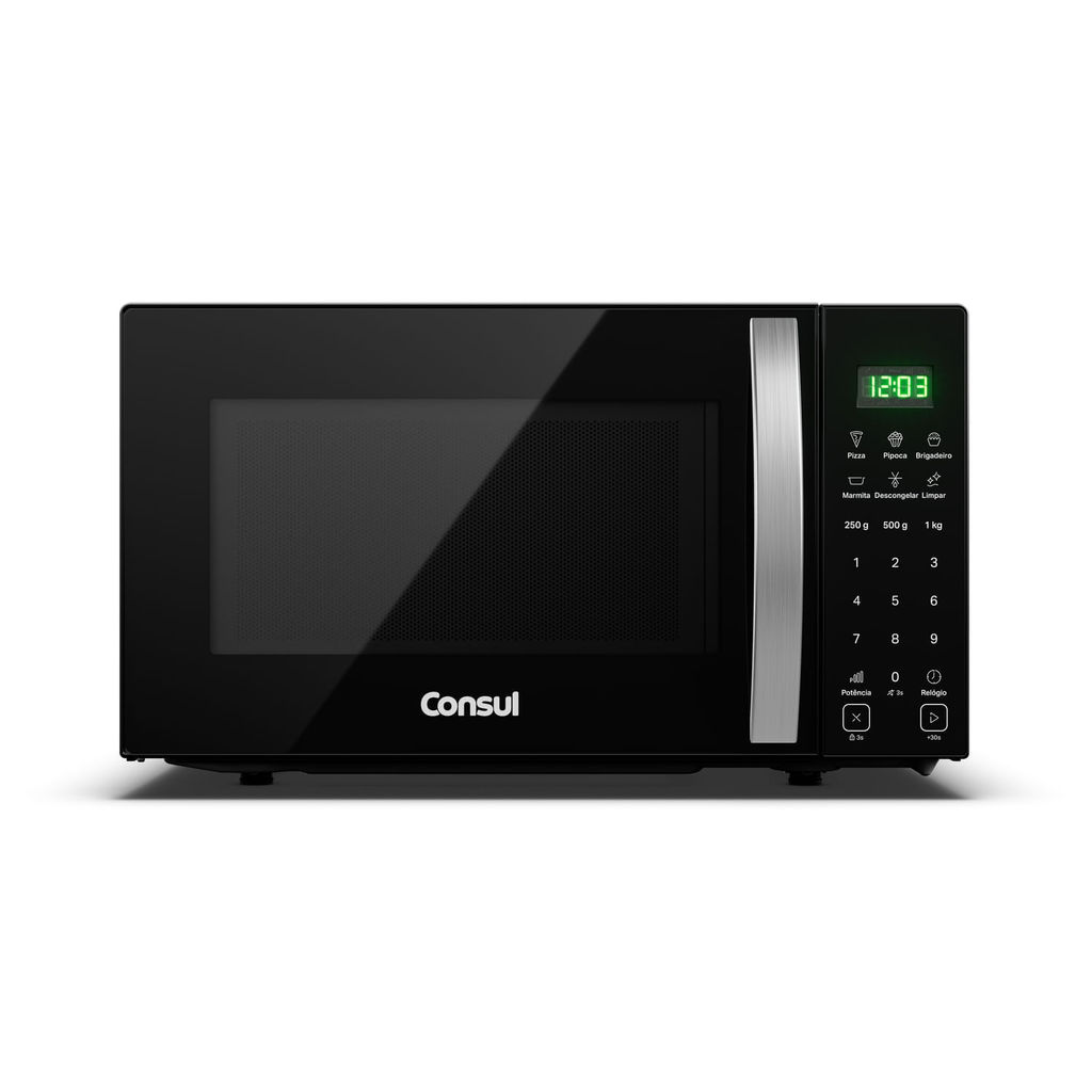 Micro-ondas 23 Litros com Função Marmita Preto Consul - CMS23AE