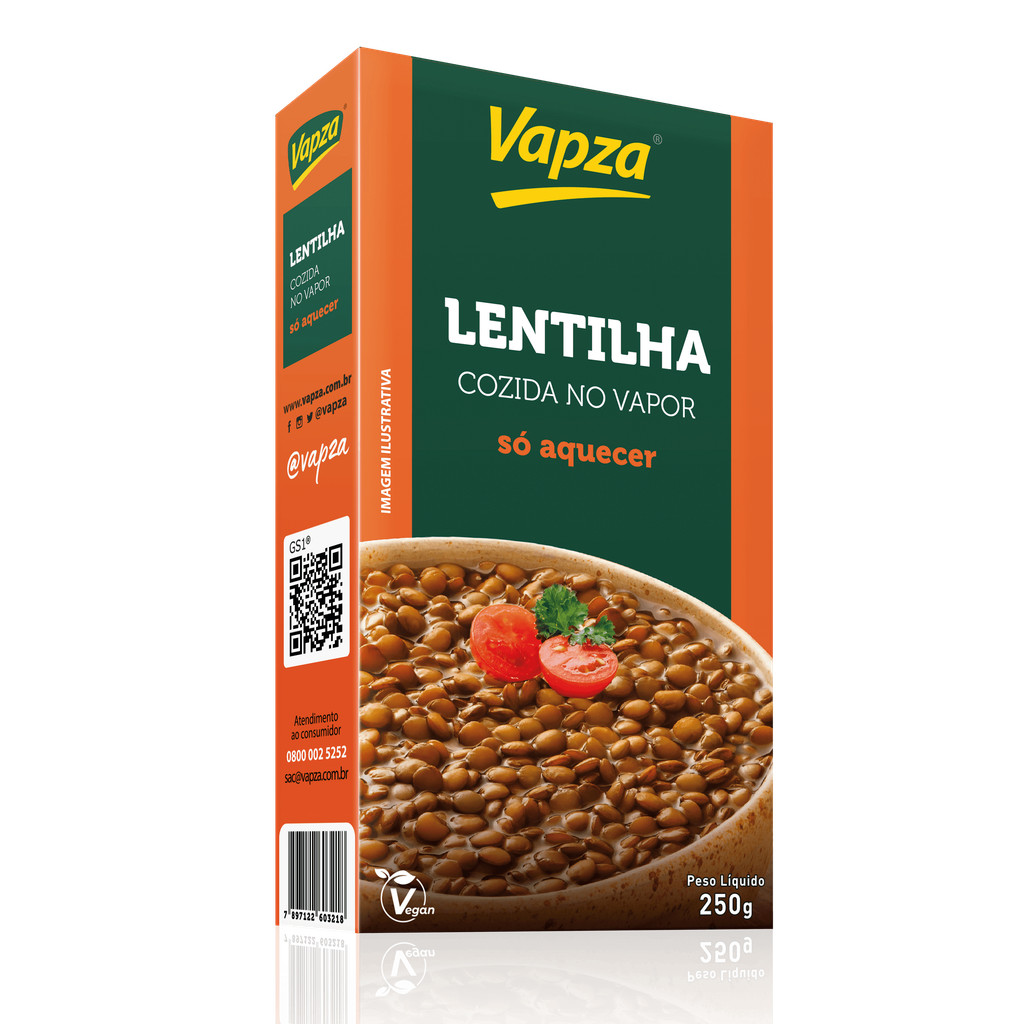 Lentilha 250G Só Aquecer Vapza