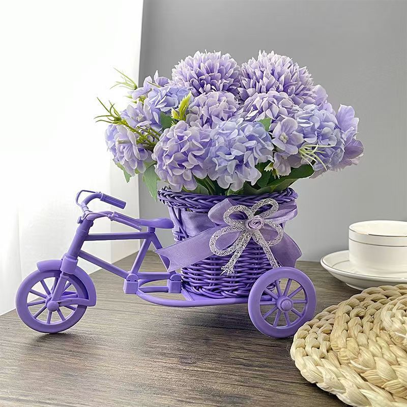 Estoque pronto Simulação de plástico flor falsa carro jardim de infância decoração de plantas em vasos óculos para celul
