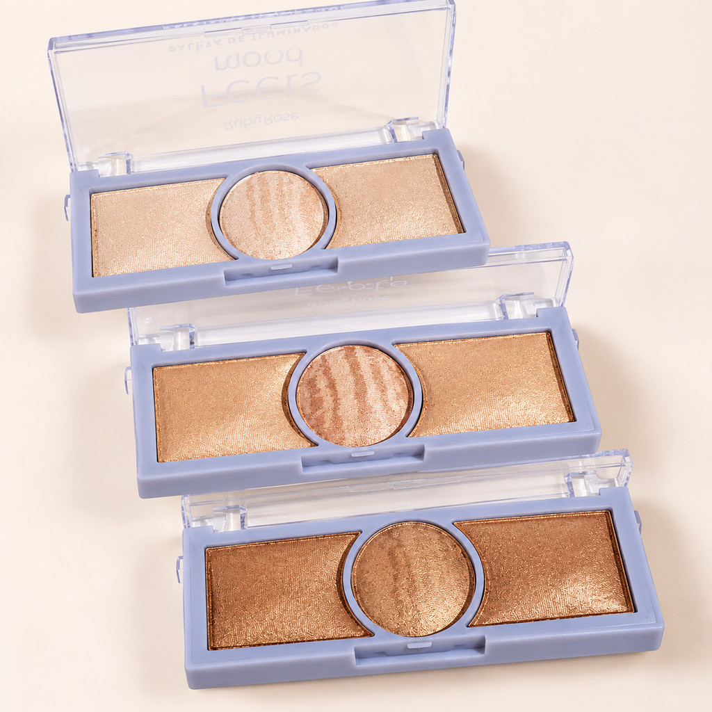 Paleta de Iluminador Feels Mood Ruby Rose Alta Pigmentação + Glow