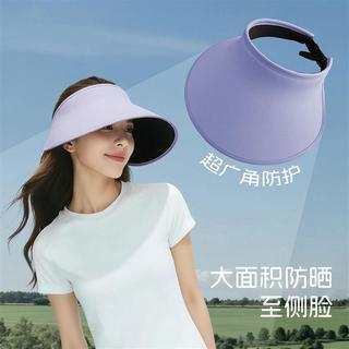 Novo estilo aba grande Anti-ultravioleta vazio superior protetor solar chapéu feminino sem costura de uma peça moda All-