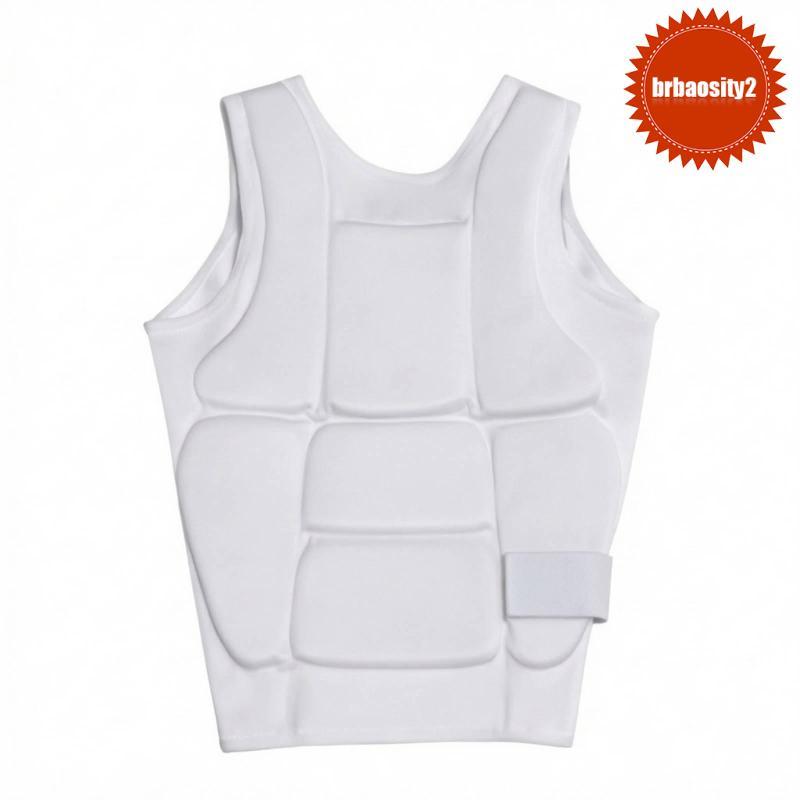 [Brbaosity2] Protetor De Peito De Karatê Para Homens E Mulheres Colete Ajustável De Treinamento De Artes Marciais Nylon 