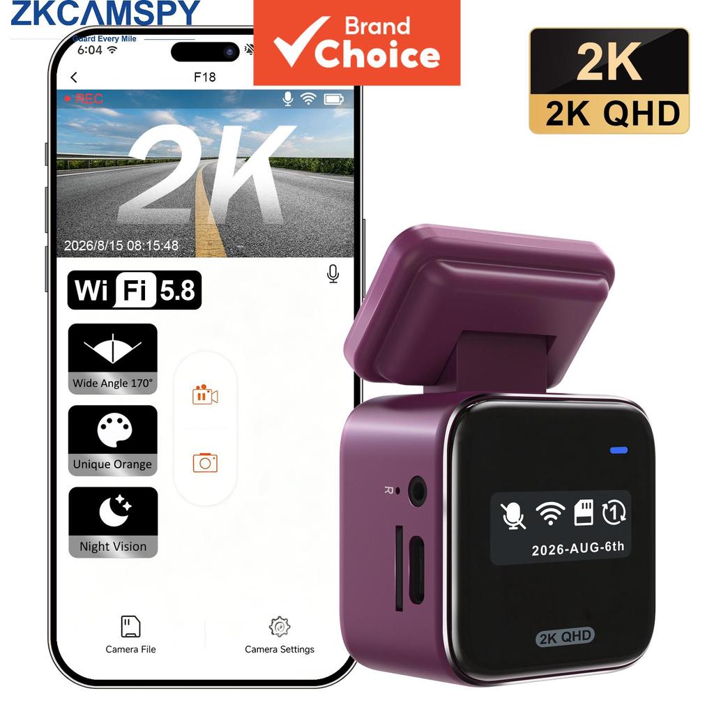 WIFI 2k Carro Dvr Dashcam Visão Noturna Bloqueio De Emergência Monitor De Aplicativo De Controle De Voz