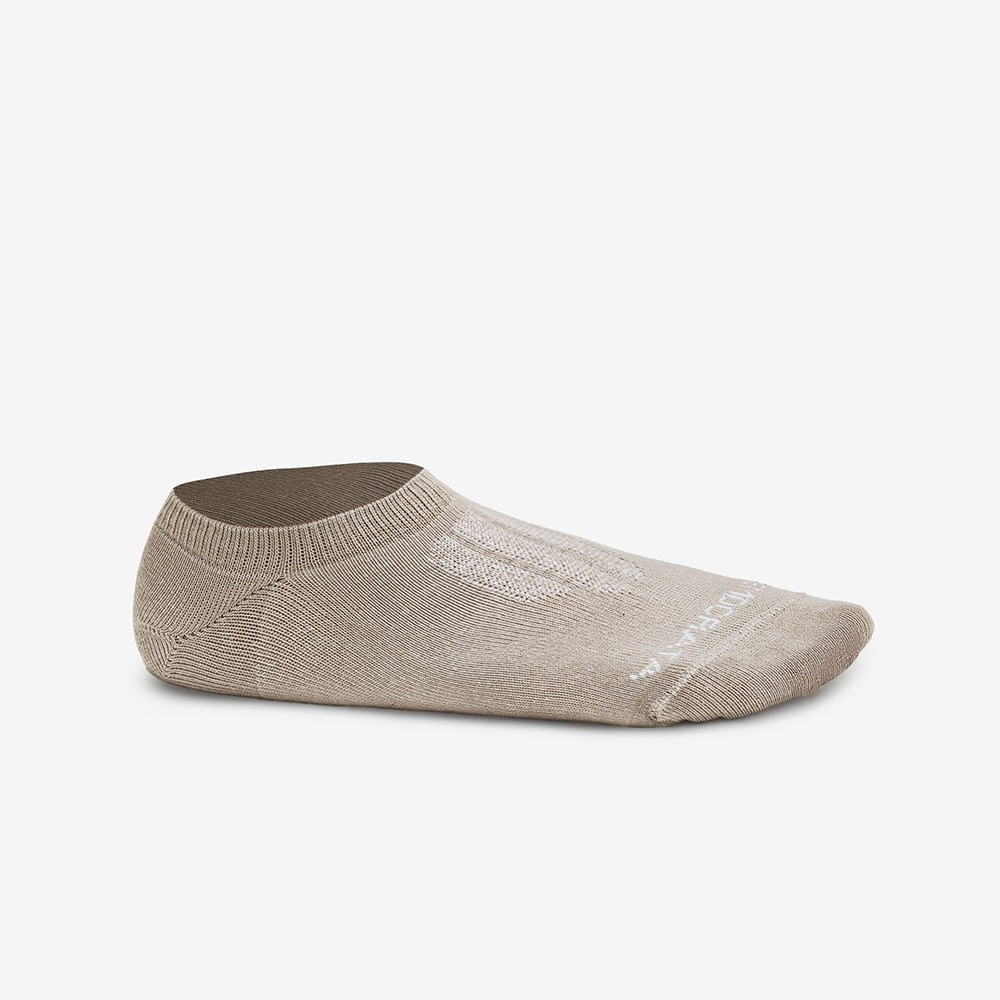 Meia Masculina Poliamida Algodão Bege 33/38
