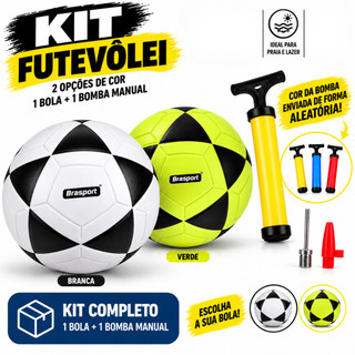Bola Futevolei Altinha com Bomba sac Manual Macia