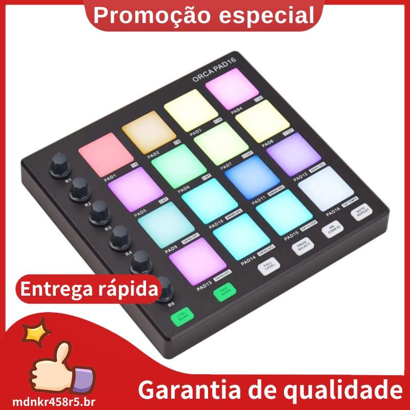PAD16 Controlador Teclado DJ Música Estúdio De Áudio Bateria Eletrônica Para Instrumentos Musicais Bater Produção . mdnk