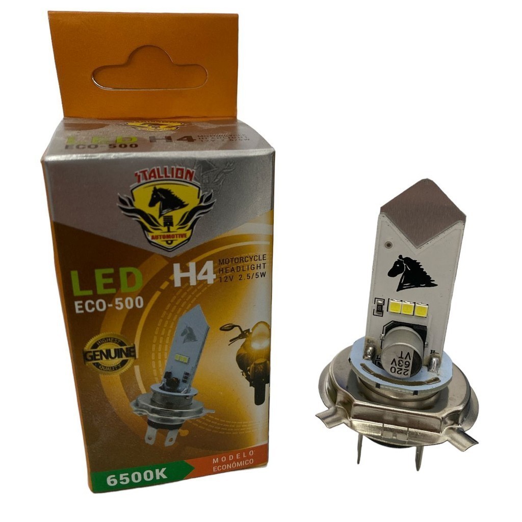 Lâmpada Farol Led Stallion Cavalinho 6500k H4 Moto Cg 160/150/125 XRE Ybr125 — imagem 2 de 2