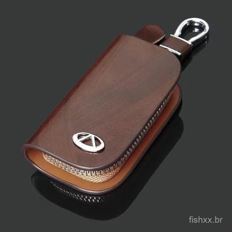 [Promo] Capa para Chave de Carro em Couro Genuíno de Alta Qualidade/Protetor para Chave de Carro/Estojo para Chave de Ca