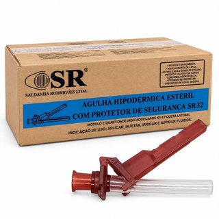 AGULHA COM DISP SEGUR 13 x 0,45MM (26G X 1/2) 100UN SR