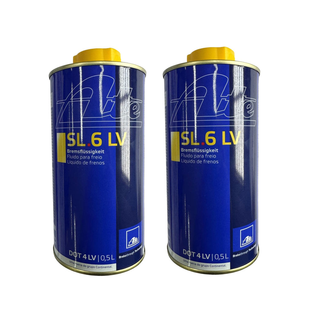 2x Fluido de Freio DOT4 LV Original marca ATE - Low Viscosity