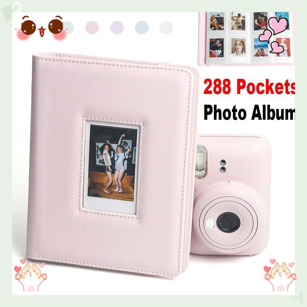 Álbum De Fotos Com Câmera Instantânea , 288 Bolsos , Selos , Armazenamento De 3 Polegadas…
