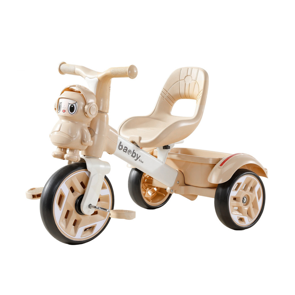 Triciclo infantil de venda quente, bebê, bicicleta, iluminação musical, Anti-capotamento, leve, deslizante, equilíbrio, 
