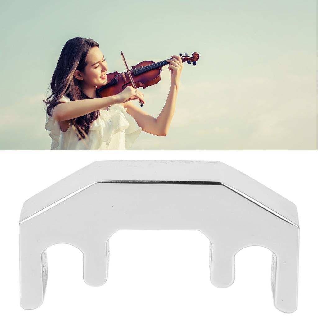 Silenciador de prática de violino de metal resistente Funien Reduz o volume com design leve e portátil Ideal para tarde
