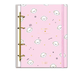 Caderno Argolado Colegial Capa Dura 80fls Sweetly - CADERSIL Modelo:Rosa