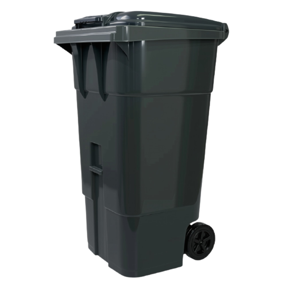 Lixeira Grande Coletora 240 Litros com Rodas e Alça