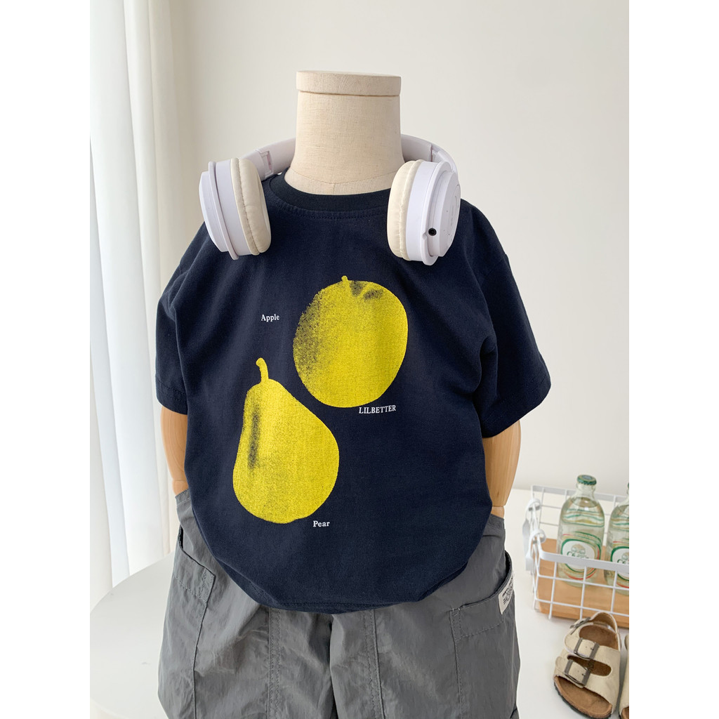 Meninos Casual camiseta de manga curta 2026 novo estilo crianças dos desenhos animados impresso puro algodão meia manga 
