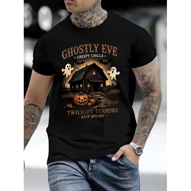 Camiseta Masculina Manga Curta Estampada Confortável Estilosa Divertida Premium Casual Moda Tendência Verão Tema