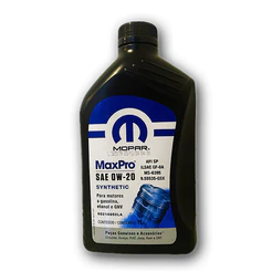 Óleo de Motor Sintético 0W20 API SP Mopar Maxpro Fiat Cronos Argo Strada Pulse Firefly K68218950LA
