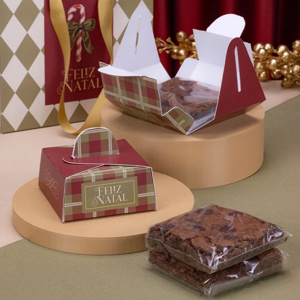 10 CAIXA PARA BROWNIE 7x7cm PRESENÇA 6250 (JANGO NATAL 2026) · foto 2