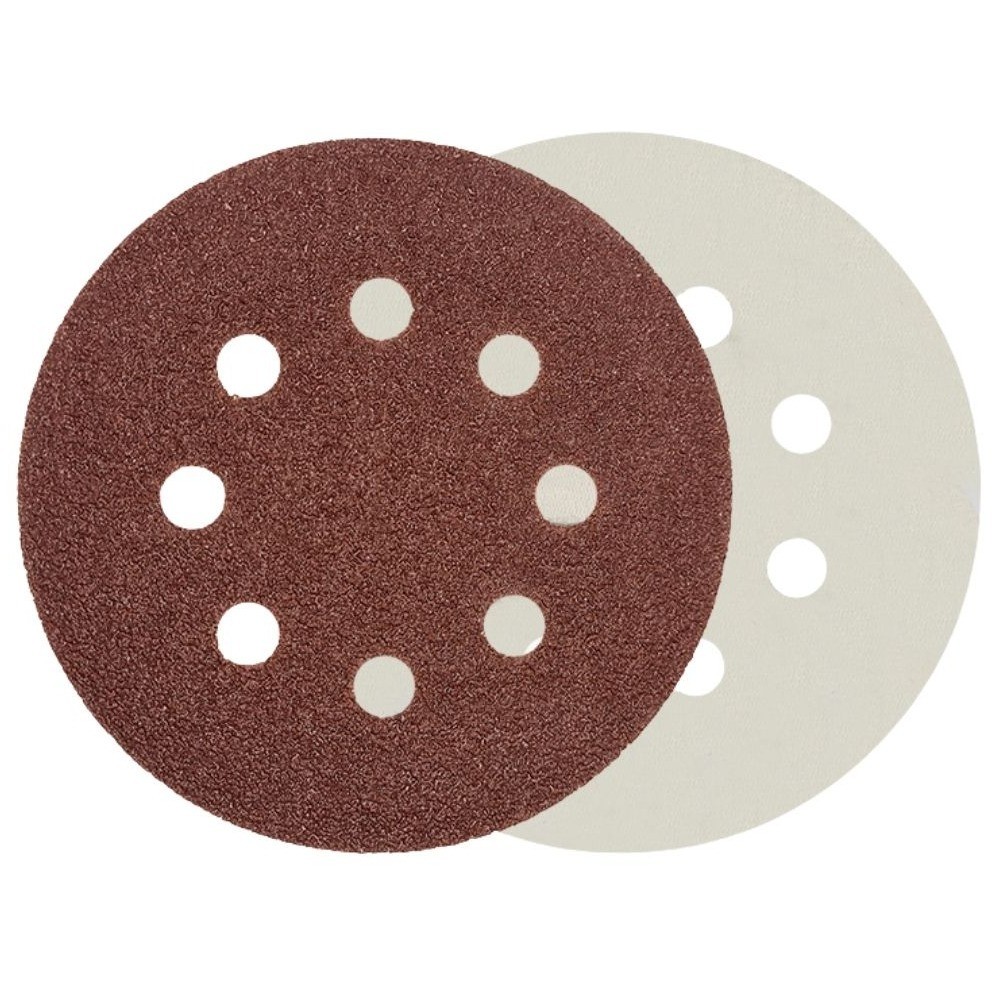 Disco de lixa com pluma 125 mm 8 furos grão 40 com 10 peças - 08.020 Disflex