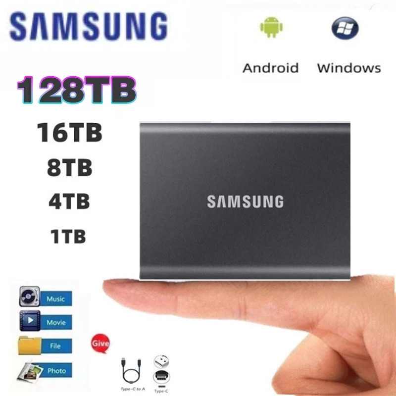 Disco rígido externo HD 16TB Disco rígido externo HD de 8TB Interface USB 3.1 tipo C de 4TB Disco rígido externo HD