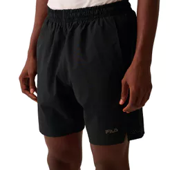 Bermuda Masculina Fila Flex 8 Esportiva Preto