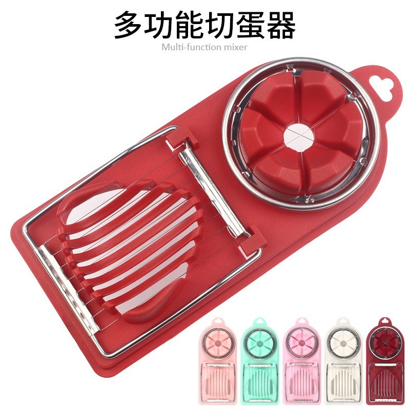 Limpar multifuncional de aço inoxidável solto ovo Slicer separador preservado cortador ovo cortador doméstico ferramenta