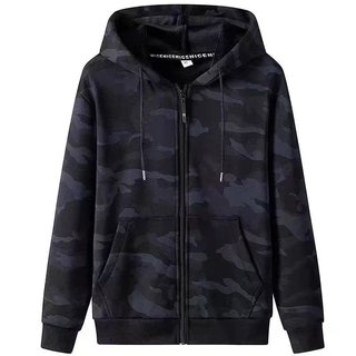Esportes moletom com capuz masculino 2025 primavera outono adolescente versão coreana camuflagem All-Match exterior Wear
