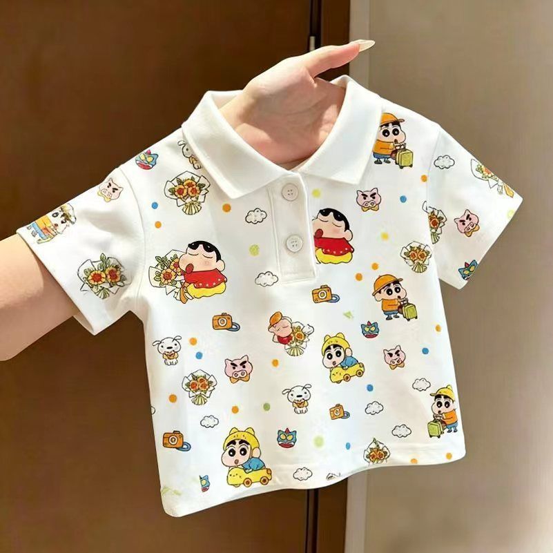 Verão 2026 novo estilo dos desenhos animados meninos meninas crianças roupas do bebê bonito impressão completa camisa po