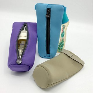 Copo térmico para leite, bolsa de amamentação para uso externo, capa para carrinho de bebê, resistente a quedas, com zíp