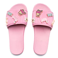 Chinelo Infantil Molekinha Slide Capivara Rosa