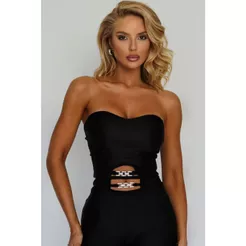 Blusa Cropped Feminina Up Glam Planet Girls Preto