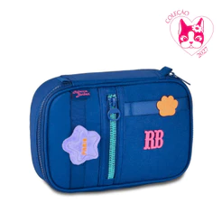 Estojo Box 36 Pens Rebecca Bonbon Plush Glitter-Clio Style Modelo:Azul