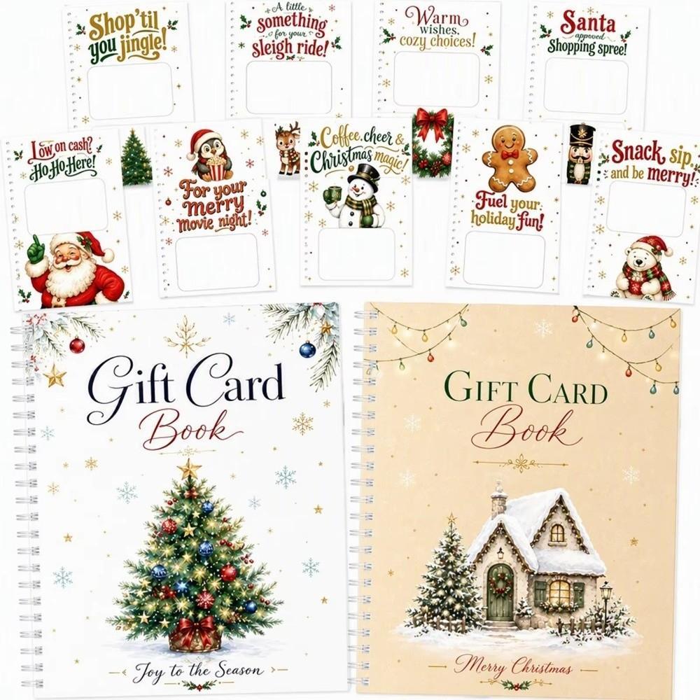 Livro De Cupom De Natal , Porta-Cartões De Cupons De Redenção Com Tema Capa Personalizada