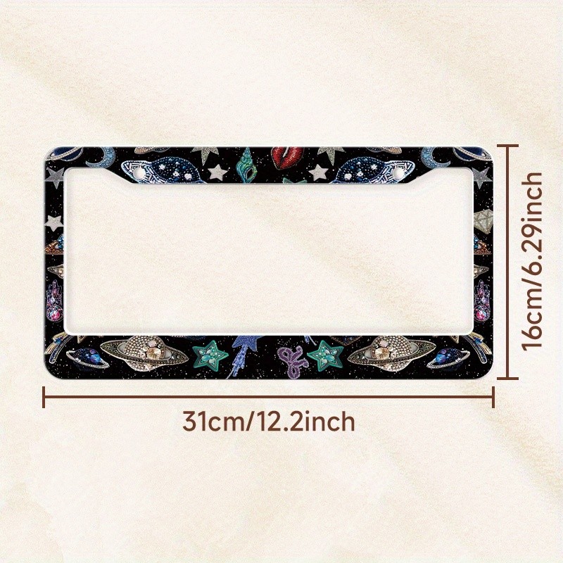 Durável-, etiqueta de porca de estrutura de placa de licença em aço inoxidável com parafuso de liga de alumínio adequada