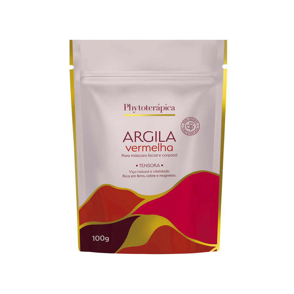 ARGILA VERMELHA - 100g - SACHÊ em Oferta na Shopee