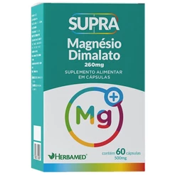 Supra Magnésio Dimalato - 500mg 60 Cápsulas - Herbamed