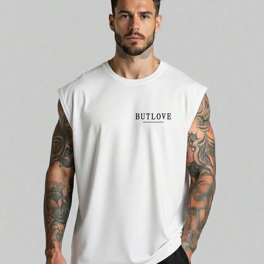 Camiseta Regata Oversized Estampada Frases Camisa Cavada Unissex Camiseta Larga Algodão Masculina Feminina