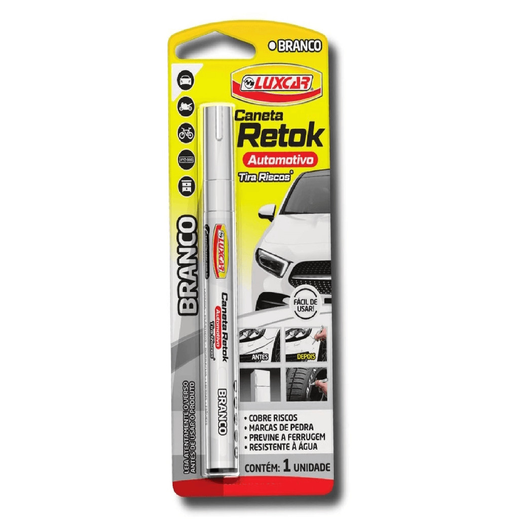 Detalhes do Caneta Tira Riscos Luxcar Para Carros Pneus Rodas Moveis Cor