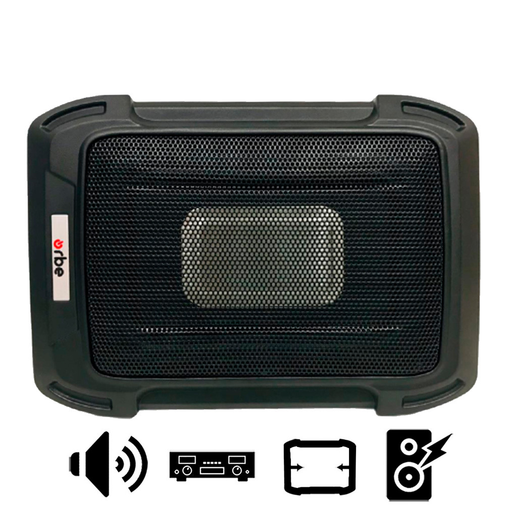 Caixa de Som Orbe OSW-9SQ 350W RMS Subwoofer 6x8 Polegadas Amplificada