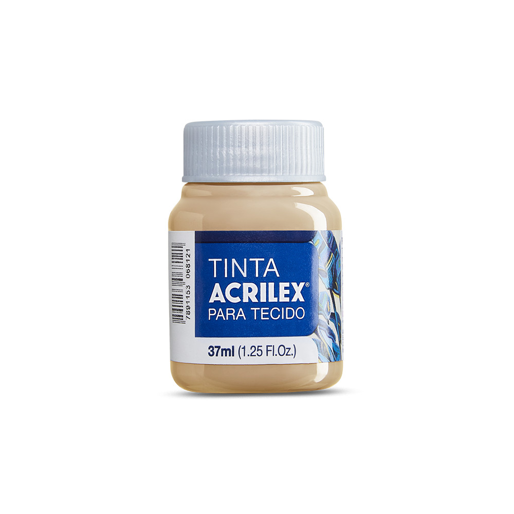 Tinta para Tecido 37ml Acrilex - Camurça em Oferta na Shopee