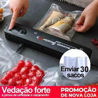 Seladora à Vácuo para Armazenar Alimentos Domésticos Embaladora a Vácuo em Oferta na Shopee