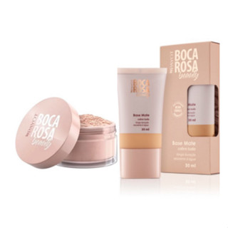 KIT Boca Rosa Pó Solto Mármore + Base Boca Rosa em Oferta na Shopee