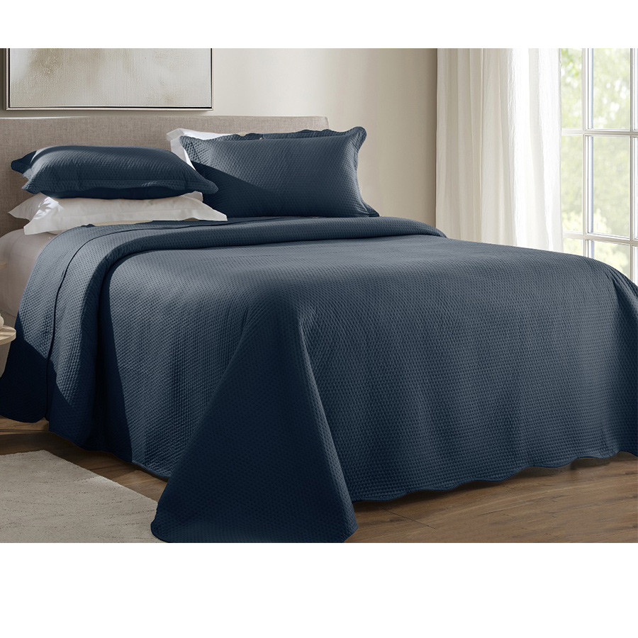 Kit Colcha Queen Size 3 Pçs Cobre Leito 200 Fios Dupla Face Market em Oferta na Shopee